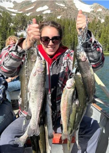 Tori holding fish