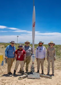 Charles with his rocket club