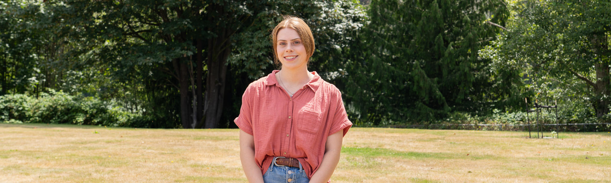 Kenna standing in the park